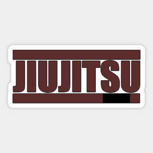 Brazilian Jiujitsu Brown Belt Ranked Sticker